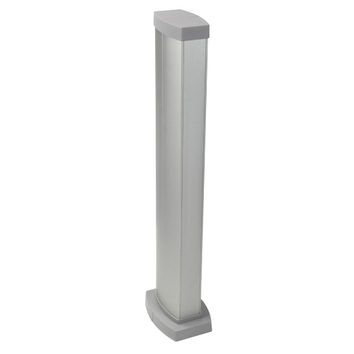 Snap-On мини-колонна алюминиевая с крышкой из алюминия, 2 секции, высота 0,68 метра, цвет алюминий | код 653024 |  Legrand